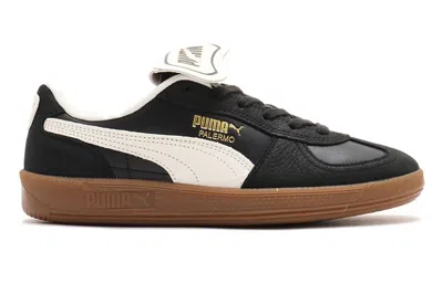 Pre-owned Puma Palermo Premium Black White Gum In  Black/ White