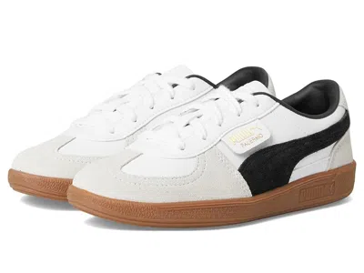Puma Palermo Shoes Kid's Shoes  White/vapor Gray/gum : 1.5 Little Kid M, Leather/rubber