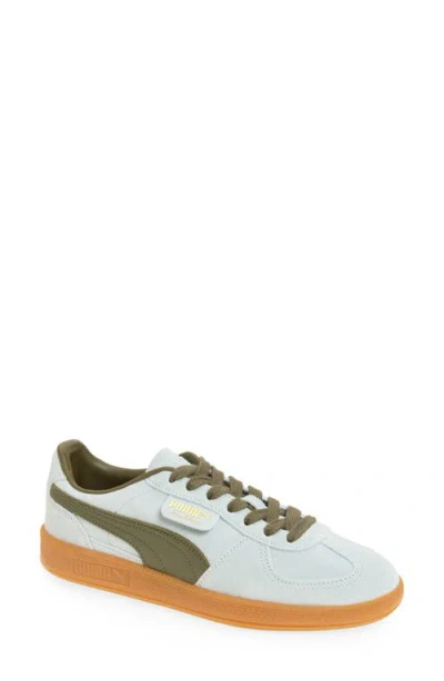 Puma Palermo Sneaker In Peaceful Blue-loden Green