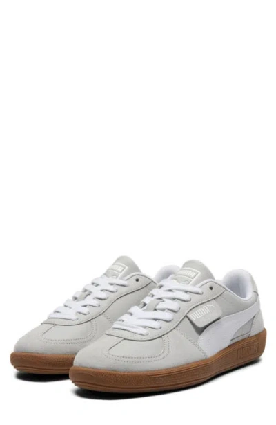 Puma Palermo Trainer In  White/light Grey/gold