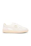 Puma Women's Palermo Leather Casual Sneakers From Finish Line In Warm White  Alpine Snow  & Cashew