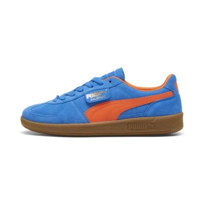 Puma Kids' Palermo Sneakers In Hyperlink Blue-flame Flicker-gum