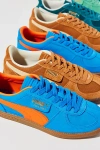 Puma Women's Palermo Suede Sneaker In Hyperlink Blue/flame Flicker/gum, Women's At Urban Outfitters