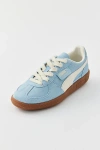 Puma Palermo Leather Sneaker In Turquoise Surf/cream