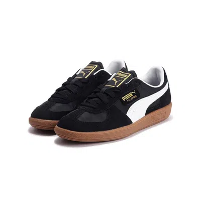 Puma Palermo Summer Nylon低帮男女鞋运动休闲鞋 In Black-feather Grey-gum