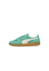 Puma Women's Palermo Vintage-like Casual Sneakers From Finish Line In Jade Frost/frosted Ivory/gum