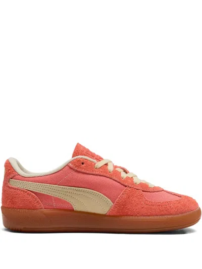Puma Palermo Vintage Lace-up Sneakers In Red