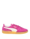Puma Palermo Vintage Man Sneakers Magenta Size 6 Textile Fibers In Pink