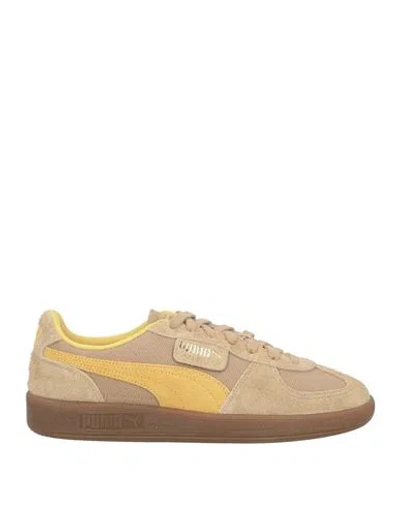 PUMA PUMA PALERMO VINTAGE MAN SNEAKERS SAND SIZE 9 TEXTILE FIBERS