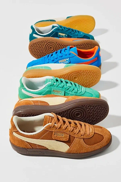 Puma Palermo Vintage Sneaker In Caramel Latte/creamy Vanilla, Women's At Urban Outfitters In Caramel Latte/creamy Vanilla