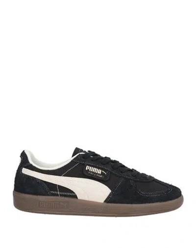 Puma Palermo Vintage Woman Sneakers Black Size 6 Textile Fibers