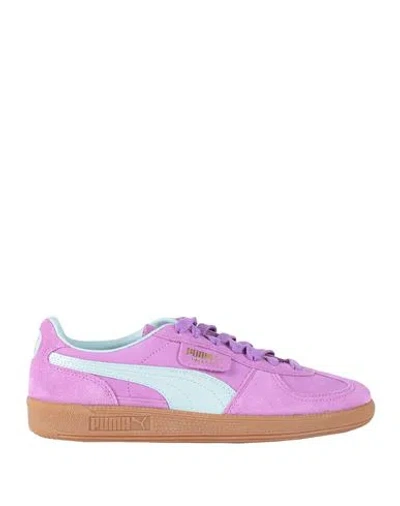 Puma Palermo Woman Sneakers Purple Size 6 Cowhide