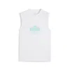 Puma Palm Resort Graphic Tank Top In White