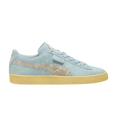 Pre-owned Puma Palm Tree Crew X Suede B 'turquoise Surf' In Blue