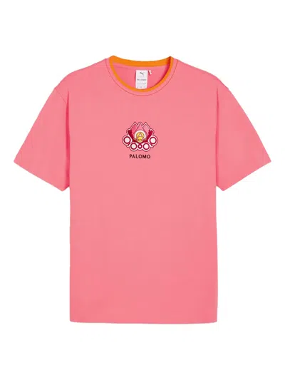 Puma Palomo Graphic-embroidered T-shirt In Pink