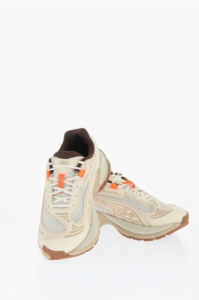 Puma Pam Suede Velophasis V002 Trainers With Mesh Inserts In Neutral