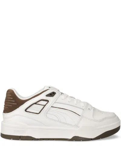 Puma Panelled Sneakers In White