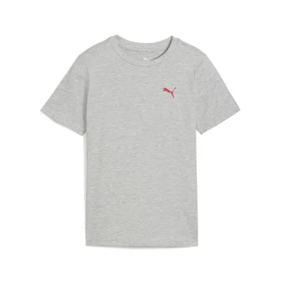 Puma Paradise Big Kids' Graphic T-shirt In Gray
