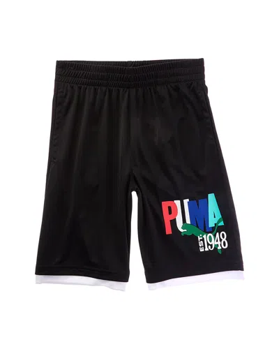 Puma Kids'  Paradise Interlock Short In Black