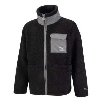 Puma Patch Pocket Sherpa Jacket 'black'
