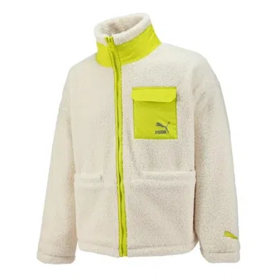Puma Patch Pocket Sherpa Jacket 'white'