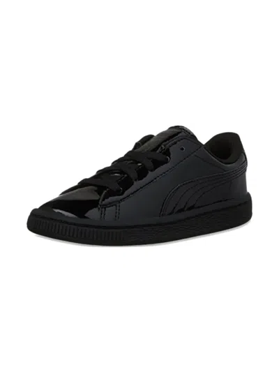 Puma Babies' Patent Leather Trainers In Black