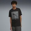 Puma Pattern Box T-shirt Men In Black
