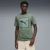 Puma Pattern Box T-shirt Men In Green