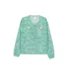 Puma Patterned Zip-up Jacket In Green