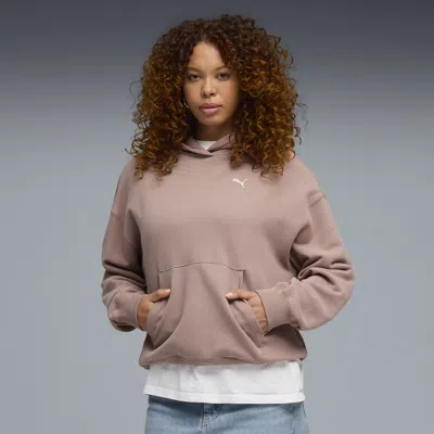 Puma Peach Touch Women's Hoodie In Brown