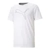 Puma Big & Tall Cat Mens Fitness Workout Shirts & Tops In White