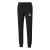 Puma Pinstripe Casual Fleece Lined Long Pants Black