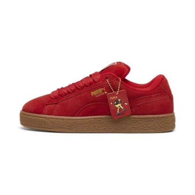 Puma Play Loud Suede Xl Sneakers In For All Time Red