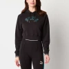 Puma Play.loud Womens Long Sleeve Active Hoodie In Black