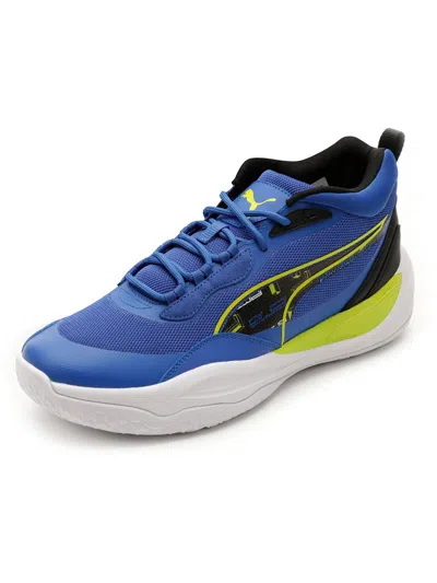 Puma Playmaker Pro Futro Mens Running Shoes Gym Basketbal Shoes In Blue