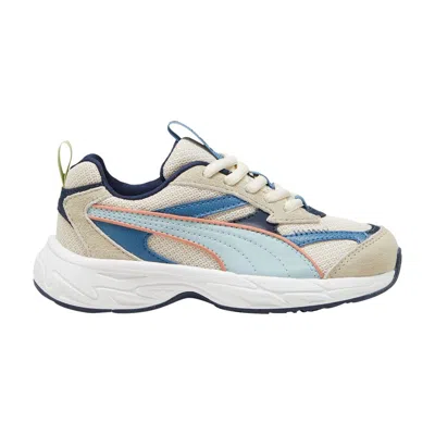 Pre-owned Puma Playmobil X Morphic Little Kid 'alpine Snow Frosted Dew' | Cream | Kid's Size 11