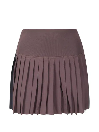Puma Pleated Mini Skirt In Brown
