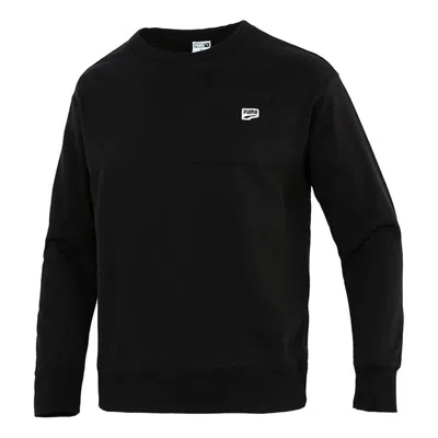 Puma Pocket Small Label Sports Knit Round Neck Pullover Black