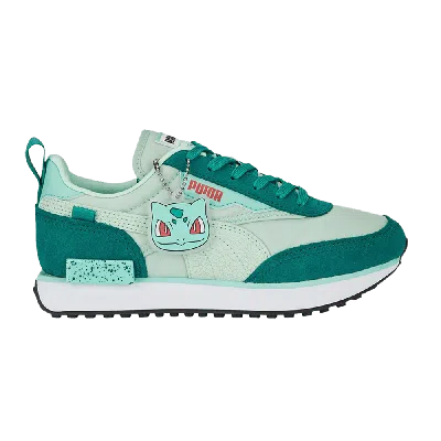 Pre-owned Puma Pokémon X Future Rider Jr 'bulbasaur' In Green