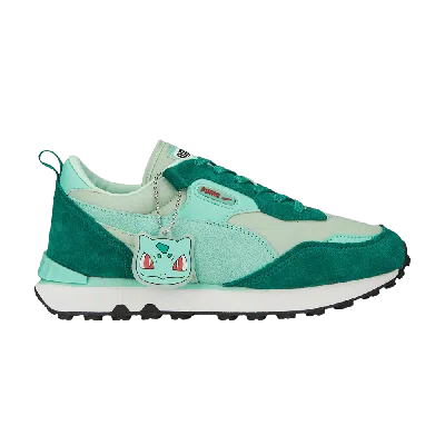 Pre-owned Puma Pokémon X Rider Fv Jr 'bulbasaur' In Green
