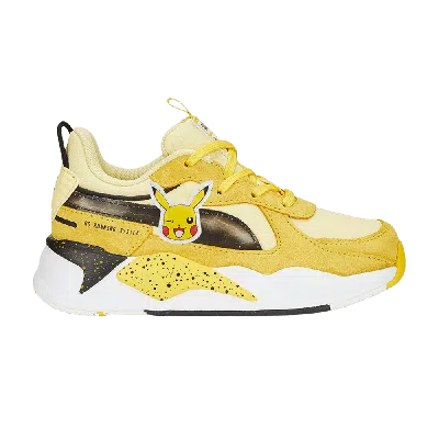 Pre-owned Puma Pokémon X Rs-x Little Kid 'pikachu' In Yellow