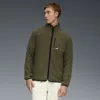 Puma Polar Fleece Color Blocked Jacket Men In Green