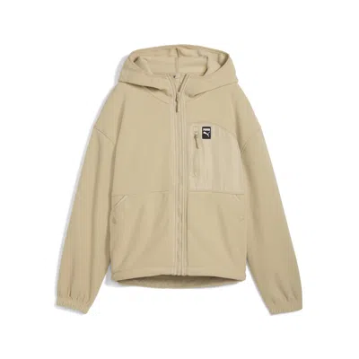 Puma Polar Fleece Hooded Jacket Women In Neutral