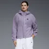 Puma Polar Fleece Hooded Jacket Women In Purple
