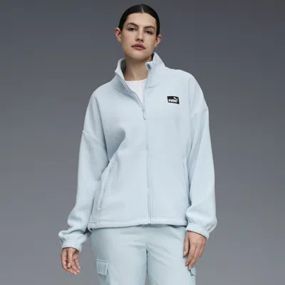 Puma Polar Fleece Women's Fleece Jacket In Blue