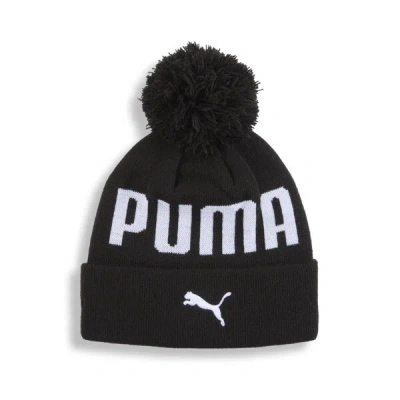 Puma Kids' Pom Beanie Hat In Black
