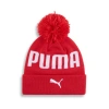Shop Puma Pom Pom Kids' Beanie Hat In Bright Red