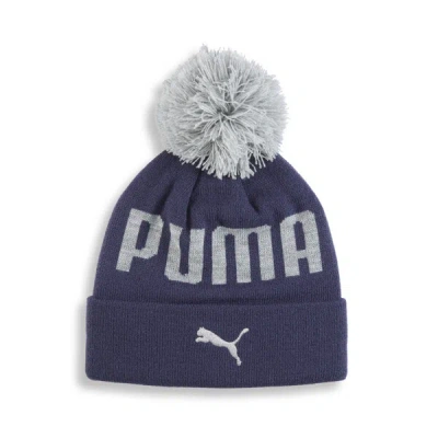 Puma Kids' Pom Beanie Hat In Navy