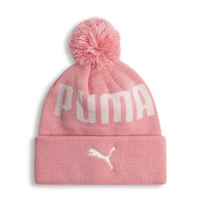 Puma Pom Pom Kids' Beanie Hat In Pink