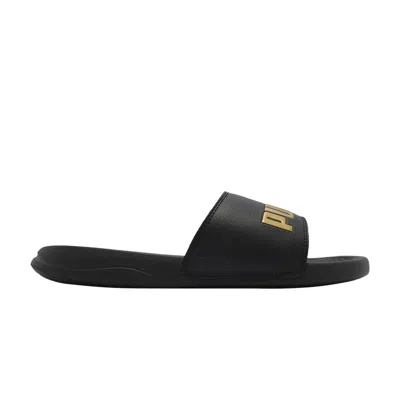 Pre-owned Puma Popcat 20 Slide 'black Gold'